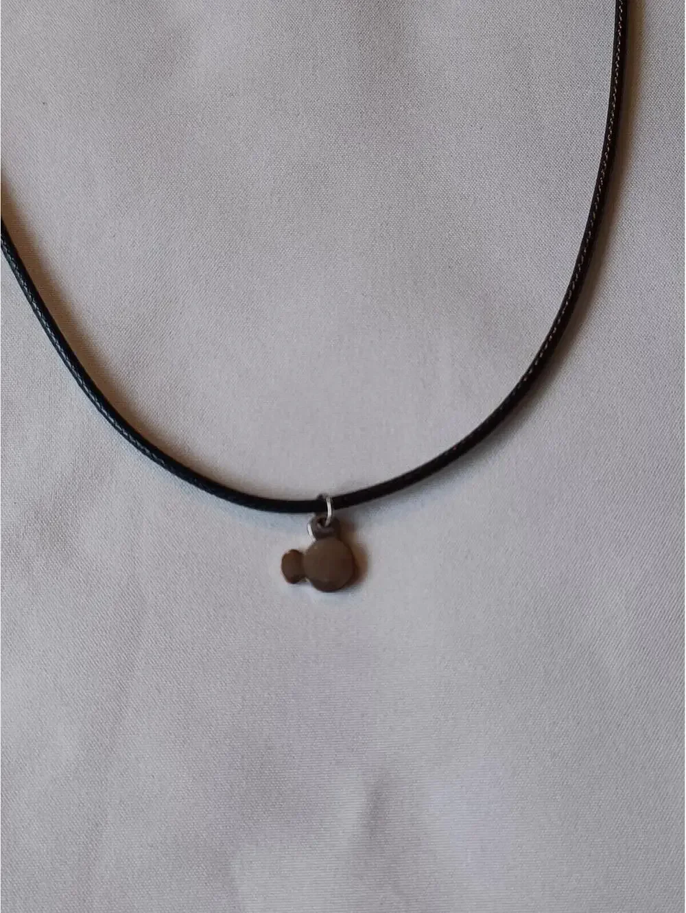 Disney Patinaed Mickey Head Pendant on 18+ Inch Black Cord Necklace - Picture 4 of 6